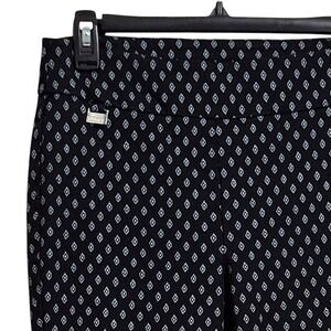 Premise Ankle Pants Womens Size S Black White Geometric Print Stretch Pull On